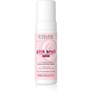 Eveline Cosmetics Pink Snail Glazed Skin Effect finoman tisztító hab az arcra 150 ml kép