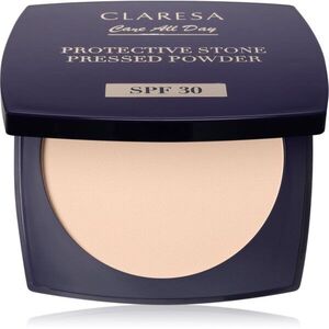 Claresa Care All Day Protective Stone Pressed Powder hosszan tartó fixáló púder SPF 30 árnyalat Universal 10 g kép