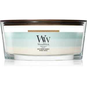 Woodwick Trilogy Driftwood Shores illatgyertya fa kanóccal 453.6 g kép