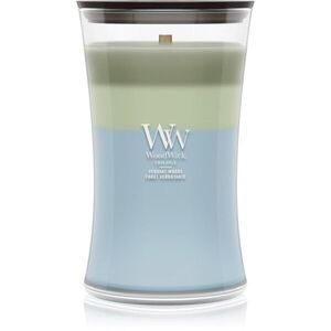 Woodwick Trilogy Verdant Woods illatgyertya fa kanóccal 610 g kép