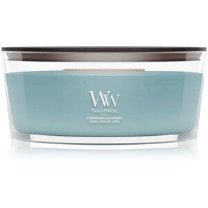 Woodwick Cedarwood & Ocean Moss illatgyertya fa kanóccal 453.6 g kép