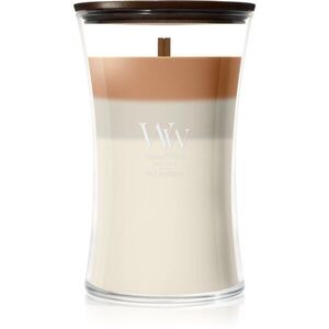 Woodwick Trilogy Café Macchiato illatgyertya fa kanóccal 610 g kép