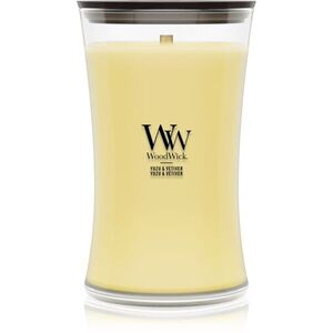 Woodwick Yuzu & Vetiver illatgyertya fa kanóccal 610 g kép