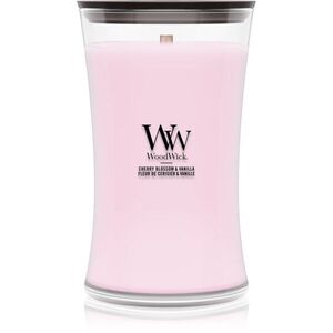 Woodwick Cherry Blossom & Vanilla illatgyertya fa kanóccal 610 g kép