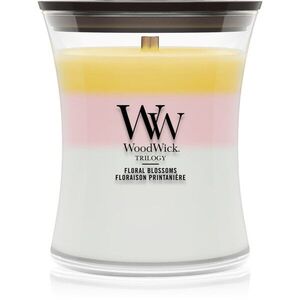Woodwick Trilogy Floral Blossoms illatgyertya fa kanóccal 275 g kép