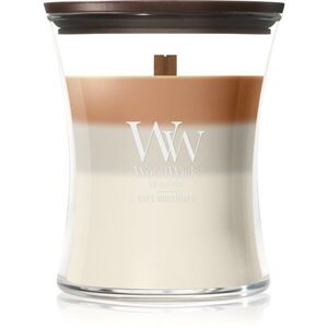 Woodwick Trilogy Café Macchiato illatgyertya fa kanóccal 275 g kép