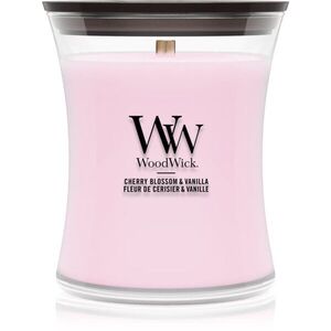 Woodwick Cherry Blossom & Vanilla illatgyertya fa kanóccal 275 g kép