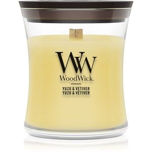 Woodwick Yuzu & Vetiver illatgyertya fa kanóccal 85 g kép