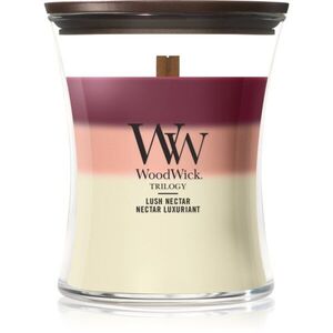 Woodwick Trilogy Lush Nectar illatgyertya fa kanóccal 275 g kép