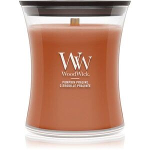 Woodwick Pumpkin Praline illatgyertya fa kanóccal 275 g kép