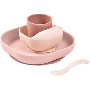 Beaba 4-Piece Silicone Dinner Set etetőszett Cotton Candy 4m+ 4 db kép