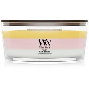 Woodwick Trilogy Floral Blossoms illatgyertya fa kanóccal 453.6 g kép