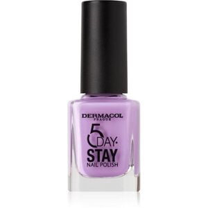 Dermacol 5 Day Stay hosszantartó körömlakk árnyalat 65 Cloudy Lilac 11 ml kép