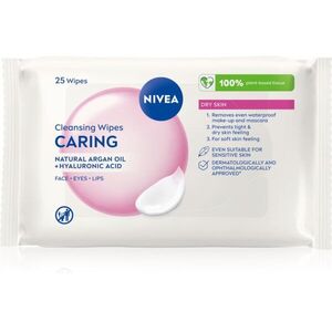 NIVEA Face Cleansing tisztító gyengéd törlőkendő mandulatejjel 25 db kép