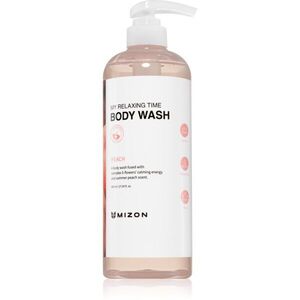 Mizon My Relaxing Time Peach hidratáló tusoló gél a fejbőr megnyugtatására 800 ml kép