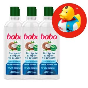 Baba 2in1 Sampon és Balzsam Kókuszolajjal Száraz és Töredezett Ha... kép