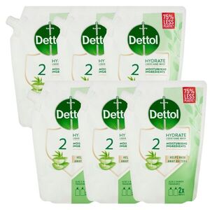 Dettol folyékony Szappan Utántöltő Aloe Vera és Bambusz 6x500ml kép