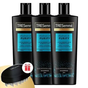 TRESemmé Hydrate & Purify Sampon zsíros hajra 3x400ml + Ajánd... kép