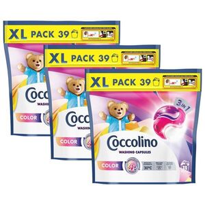 Coccolino 3in1 Color mosókapszula színes ruhákhoz, 3x39 db kép