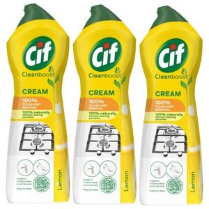 Cif Cleanboost Lemon súrolókrém makacs szennyeződésekre, 3x750 ml kép