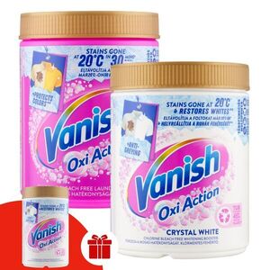 Vanish Por csomag + Ajándék Vanish Oxi Action Folttisztító és Feh... kép