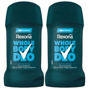 Rexona Men Ocean Rush teljes test dezodor stift, 2x50 ml kép