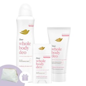 Teljes test dezodor csomag- Raspberry & rose + Ajándék Dove N... kép