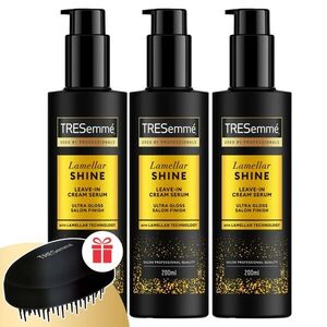 TRESemmé Lamellar Shine Hajszérum 3x200ml + Ajándék TRESemmé fésű kép