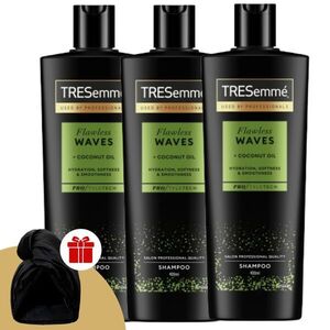 TRESemmé Flawless Waves Sampon hullámos és göndör hajra 3x400ml +... kép