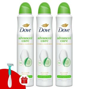 Dove Go Fresh női izzadásgátló Dezodor Uborka és Zöld tea 3x200ml... kép