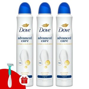 Dove Advanced Care női izzadásgátló Dezodor Original 3x200ml + Aj... kép