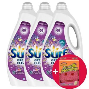 Surf Lavender & Spring Rose mosógél, 180 mosás + Ajándék Scru... kép