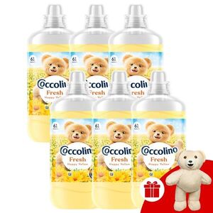 Coccolino Fresh Happy Yellow Öblítő 366 mosás 6x1403ml + Ajándék... kép