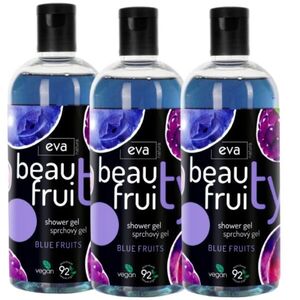 Eva Natura Beauty Fruity Tusfürdő - Kék gyümölcsök 3x400ml kép
