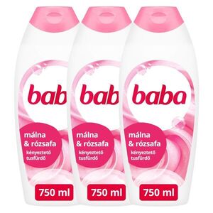Baba Habcsók Tusfürdő Málna és Rózsafa 3x750ml kép