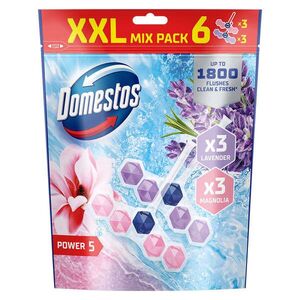 Domestos Power5 Magno/Laven WC illatosító blokk, 6x50 g kép