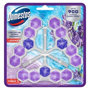 Domestos Power5 Levendula illatú WC illatosító blokk, 3x50 g kép
