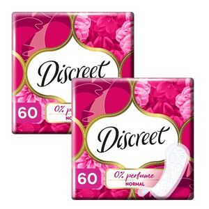 Discreet 0% Normal illatmentes Tisztasági betét 2x60db kép