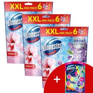 Domestos Power5 WC frissítő blokk mix Magnolia & Lavender (18... kép