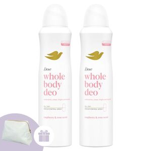 Dove Whole Body Raspberry & Rose Scent Dezodor 2x150ml + Aján... kép