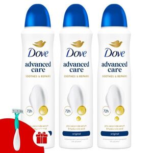 Dove Advanced Care Original női izzadásgátló dezodor, 3x150 ml +... kép
