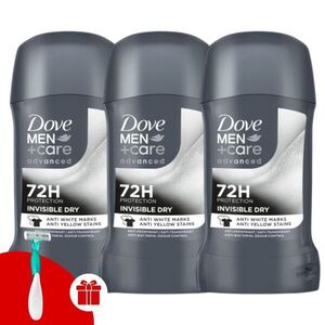 Dove Men+Care Invisible Dry férfi izzadásgátló stift, 3x50 ml + A... kép