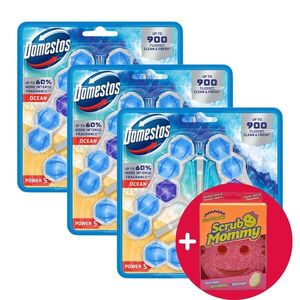 Domestos Power5 Ocean WC illatosító blokk, 9x50g + Ajándék Scrub... kép