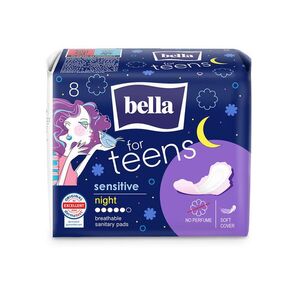 Bella For Teens Ultra Sensitive Night egészségügyi betét 8db kép