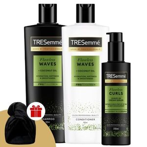 TRESemmé Flawless göndör hajra Csomag + Ajándék TRESemmé Hajturbán kép