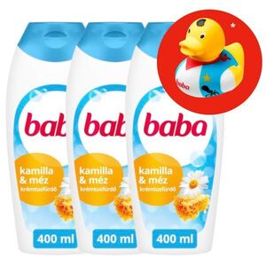 Baba Tusfürdő Kamilla és Méz 3x400ml + Ajándék Gumikacsa kép