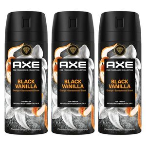 Axe Fine Fragrance Collection Black Vanilla aeroszol 3x150ml kép