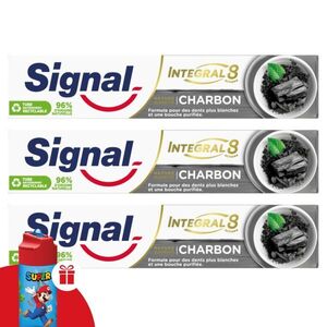 Signal Fogkrém Nature Elements Aktív Szén 3x75ml + Ajándék Kulacs kép