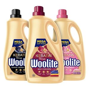 Woolite Keratin Therapy mosószer csomag színes és sötét ruhákhoz... kép