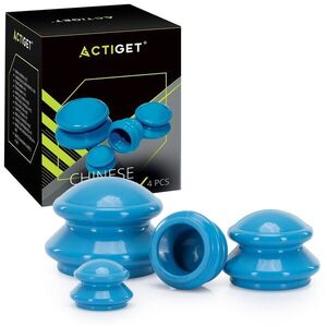 ActiGet szilikon Köpölyöző készlet 4db - kék kép